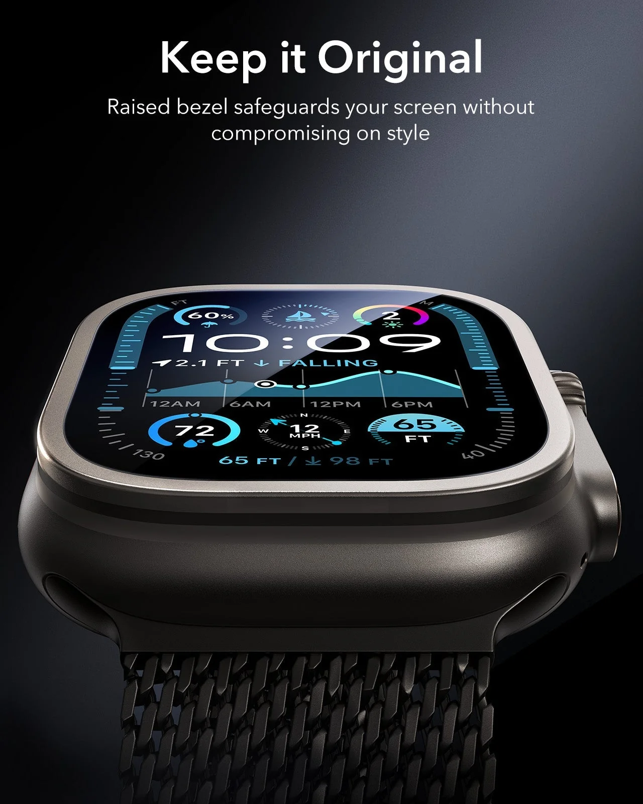 Apple Watch Ultra 3 Armorite Screen Protector - Titanium - Image 5