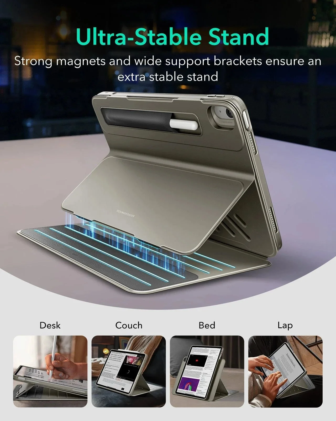 iPad Air 13" (M4) 2026 Shift Magnetic Case - Titanium - Image 4