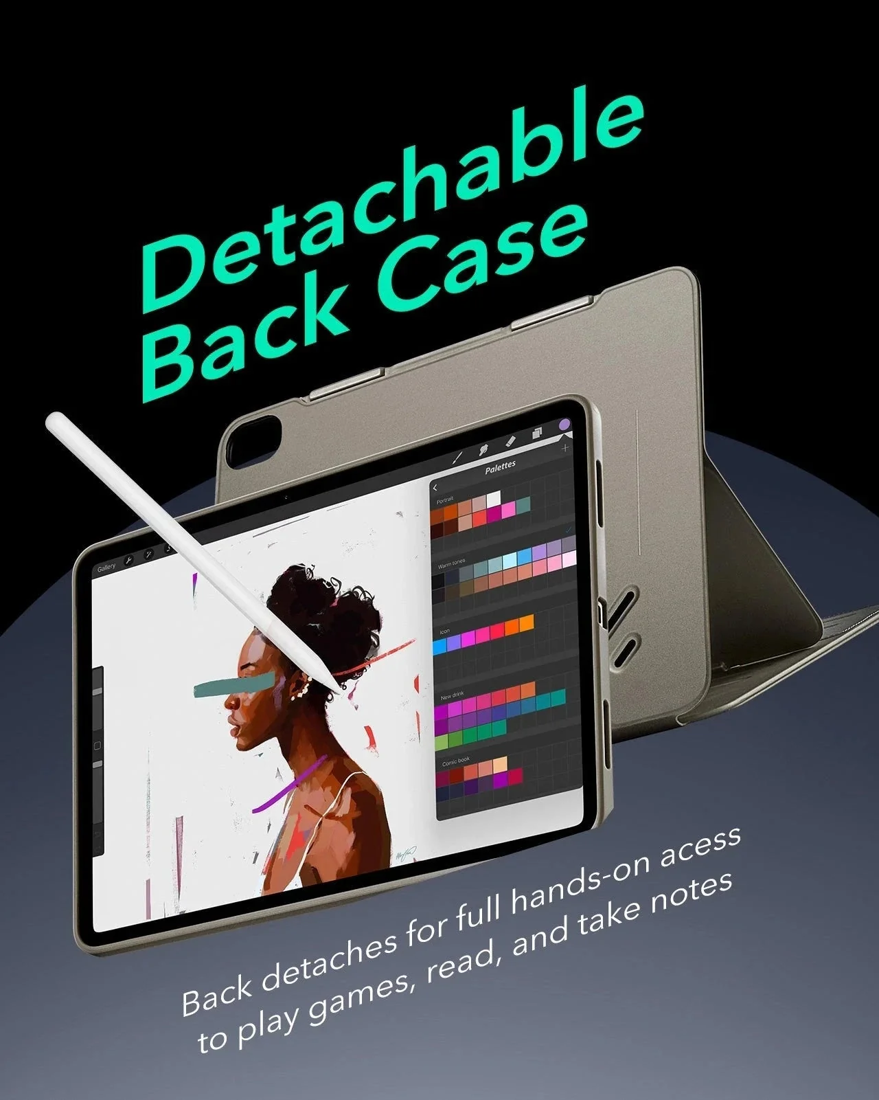 iPad Air 13" (M4) 2026 Shift Magnetic Case - Titanium - Image 6
