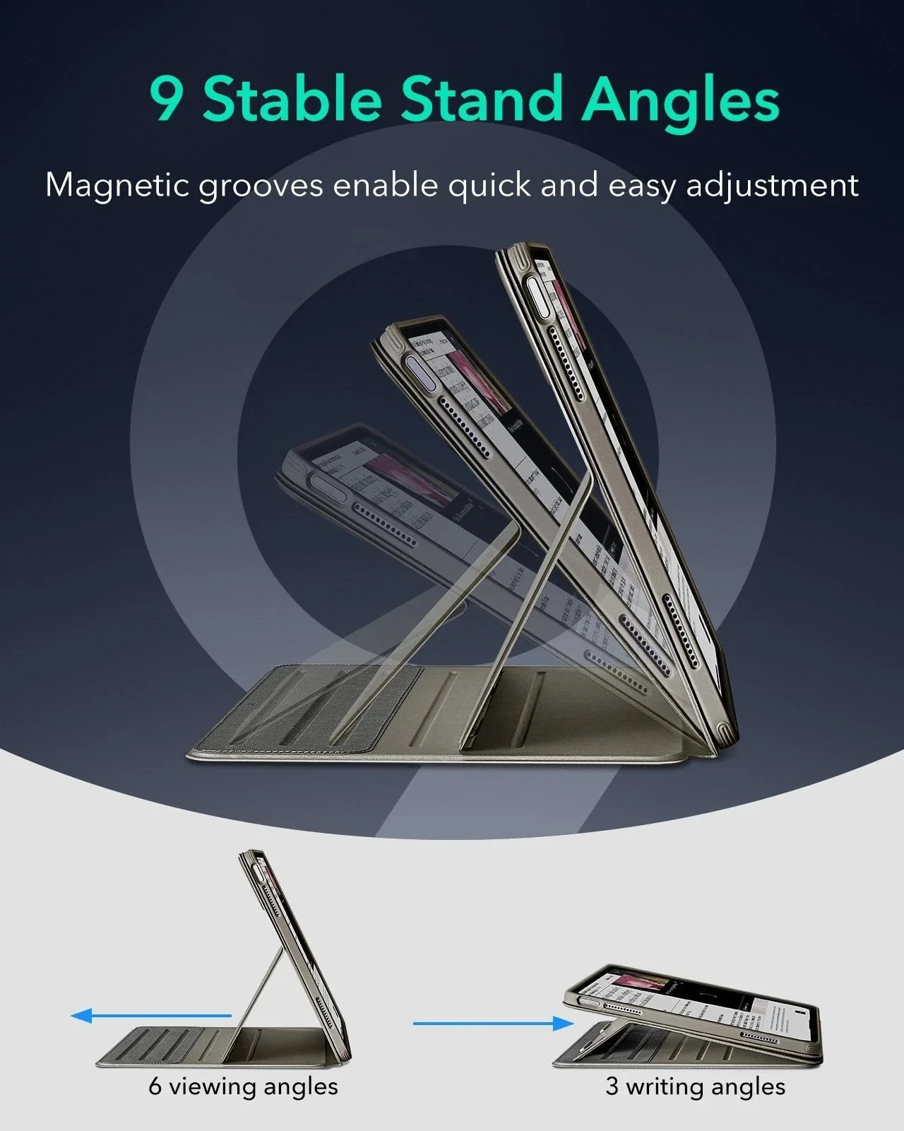 iPad Air 13" (M4) 2026 Shift Magnetic Case - Titanium - Image 7