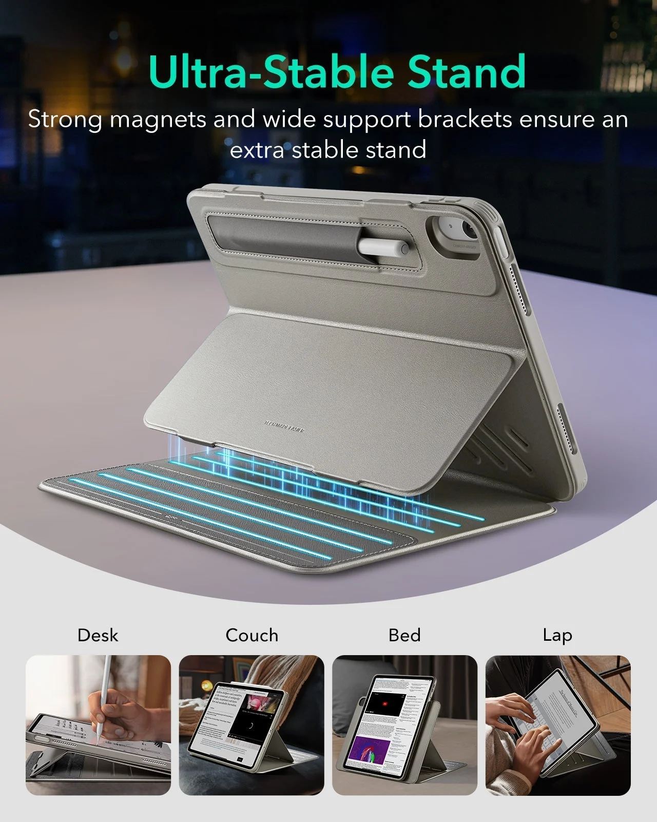 iPad Pro 13" (2025) Bundle Shift Magnetic Case & Armorite® Protection - Titanium - Image 4