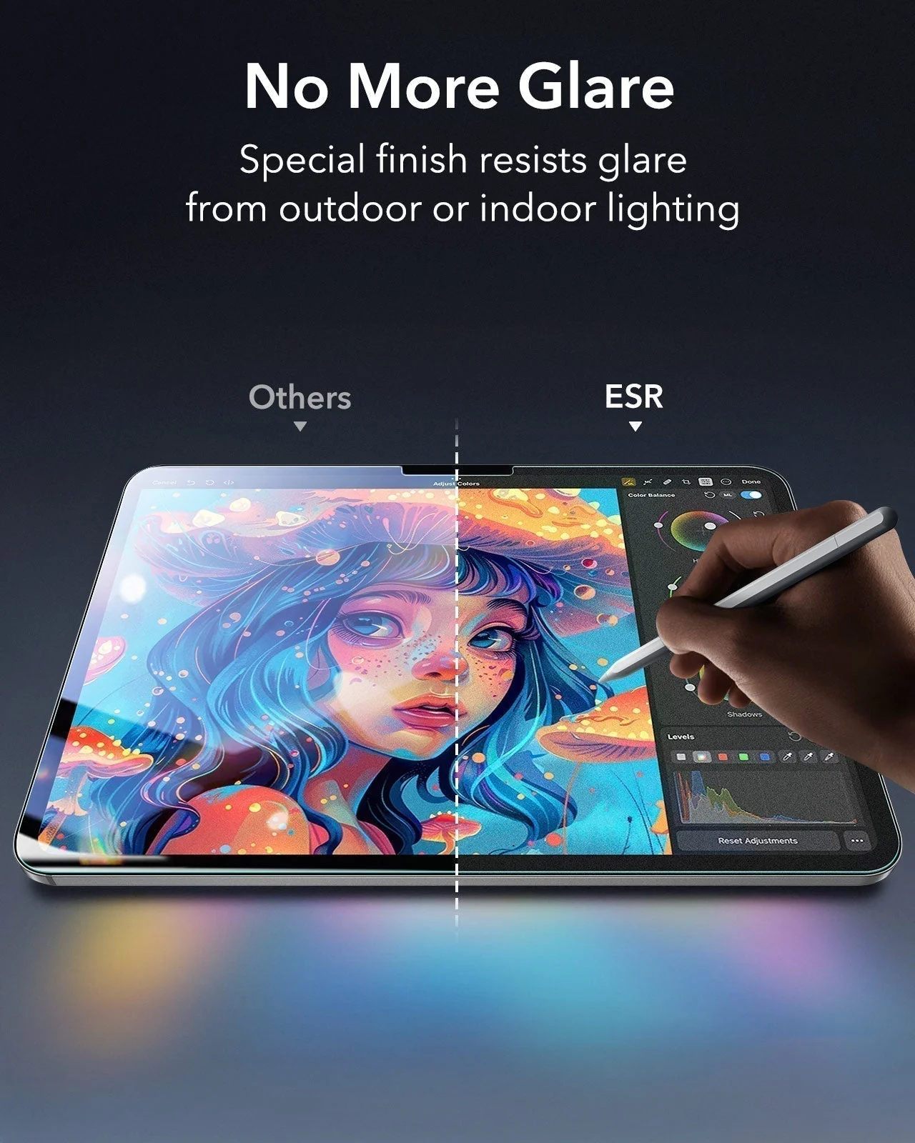 iPad Pro 13" (2025) Bundle Shift Magnetic Case & Armorite® Paper-Feel Protection - Titanium - Image 14