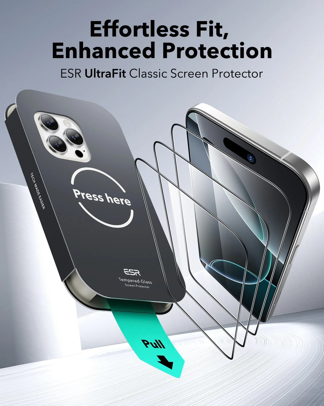 iPhone 16 Pro UltraFit Classic Screen Protector -3 Pack - Image 2