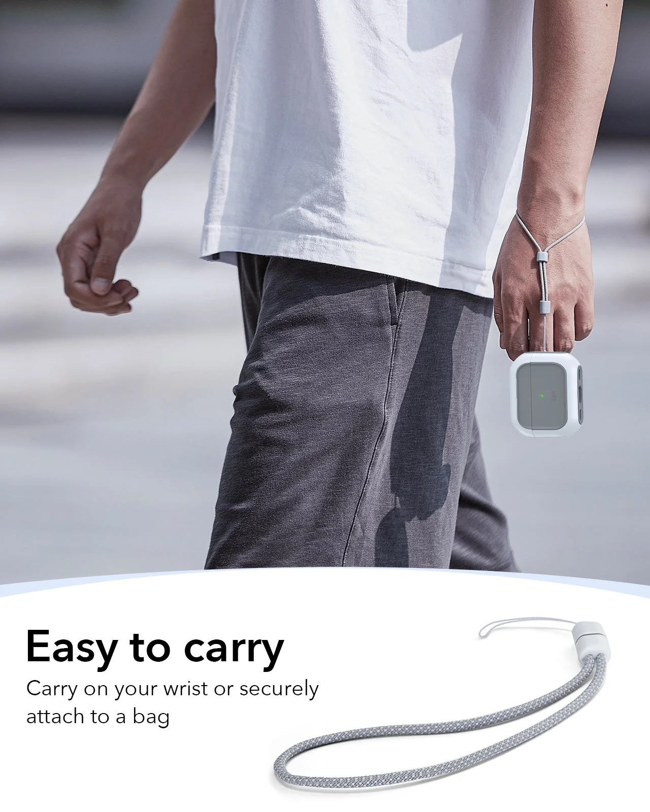 AirPods Pro 3 Orbit Hybrid Magnetic Case - White - Image 8